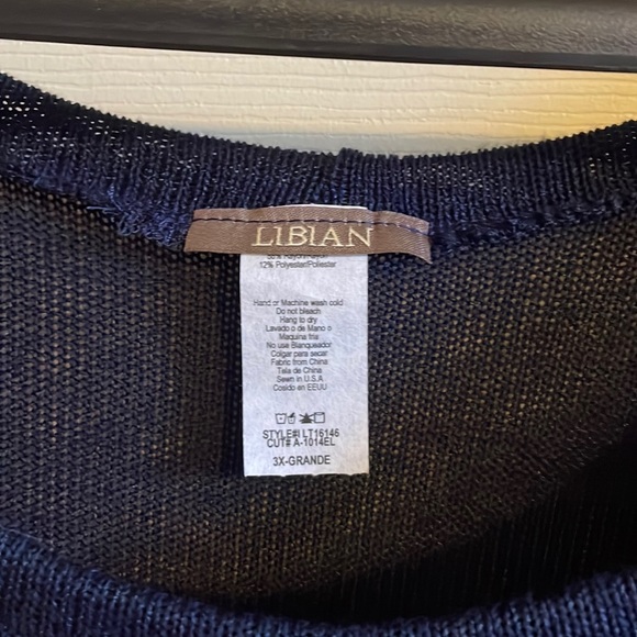 Cute Ganesh navy sweater size L - Picture 2 of 3